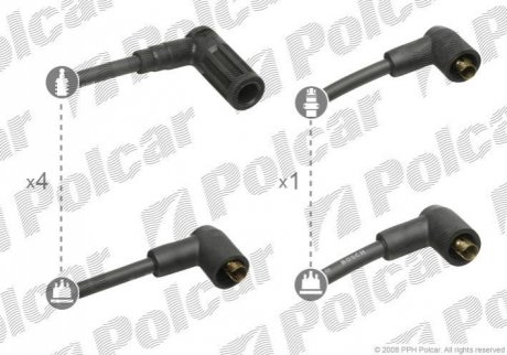 Провод зажигания Polcar BS0986356718
