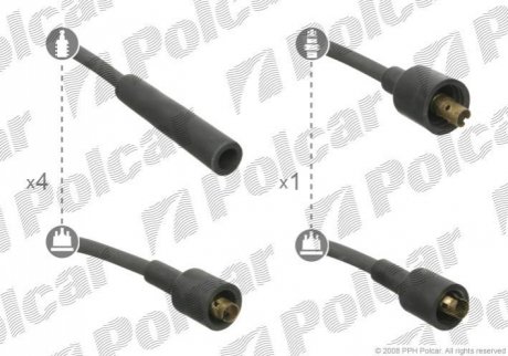 Провод зажигания Polcar BS0986356785 (фото 1)