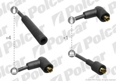 Провод зажигания Polcar BS0986356859 (фото 1)