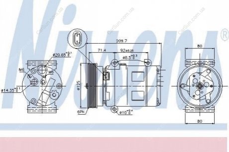 Катушка компрессора кондиционера Polcar CKK039 (фото 1)
