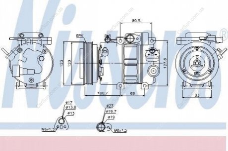 Котушка компресора кондиціонера Polcar CKK062 (фото 1)
