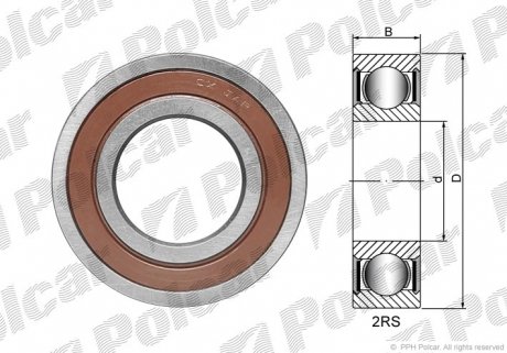 Шариковый подшипник Polcar CX60042RS