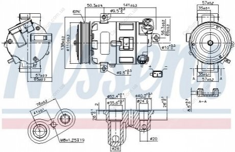 Компрессор кондиционера (новый) Polcar DCP09017 (фото 1)