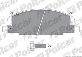 Гальмівні колодки Polcar IE140853-700 (фото 1)