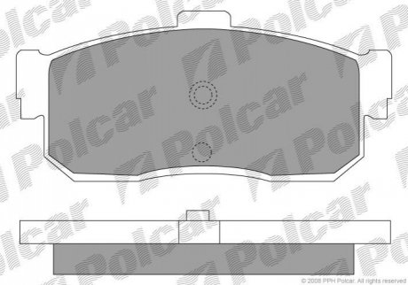 Тормозные колодки Polcar IE140915 (фото 1)