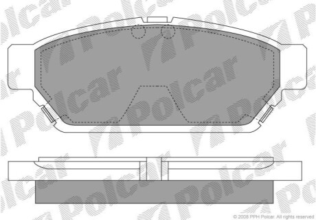 Тормозные колодки Polcar LP968