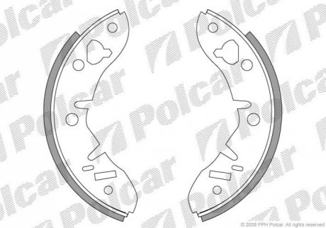Барабанні колодки Polcar LS1415 (фото 1)