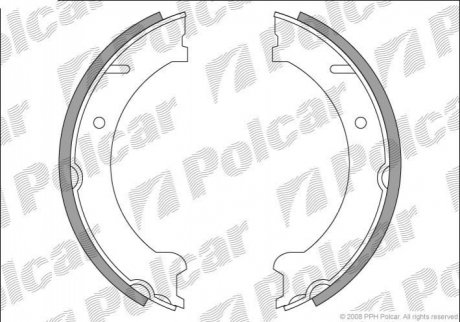 Барабанные колодки Polcar LS1832 (фото 1)