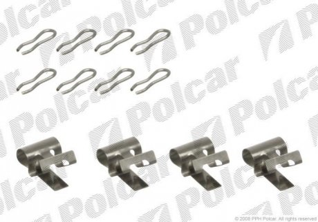 Монтажный комплект тормозных колодок Polcar LX0075
