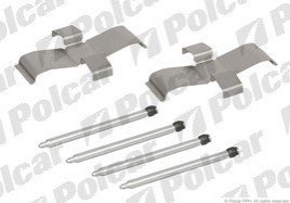 Монтажний комплект гальмівних колодок Polcar LX0107 (фото 1)