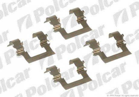 Монтажний комплект гальмівних колодок Polcar LX0171 (фото 1)