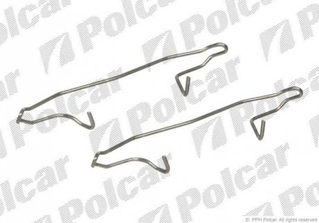 Монтажный комплект тормозных колодок Polcar LX0210