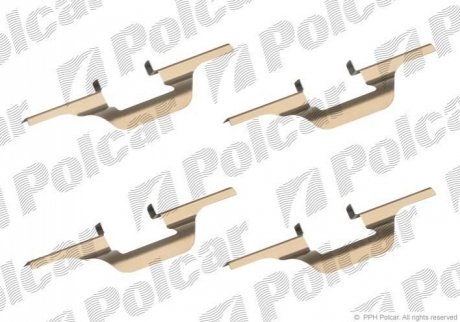 Монтажний комплект гальмівних колодок Polcar LX0260