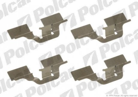 Монтажний комплект гальмівних колодок Polcar LX0307 (фото 1)