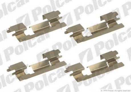 Монтажный комплект тормозных колодок Polcar LX0376 (фото 1)