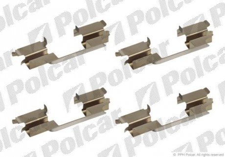 Монтажный комплект тормозных колодок Polcar LX0383