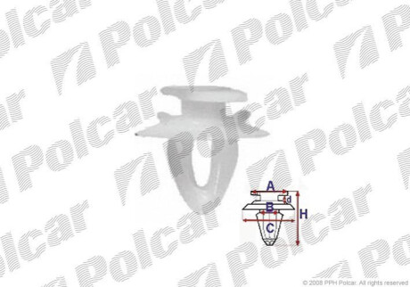 Крепление дверной карты Polcar RX11012