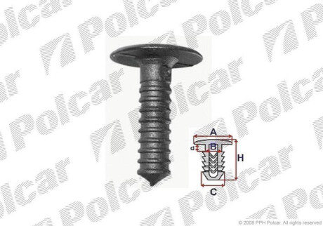 Крепление обшивки Polcar RX58204Z