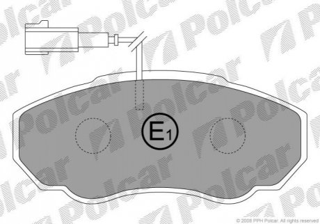 Гальмівні колодки Polcar S70-0039