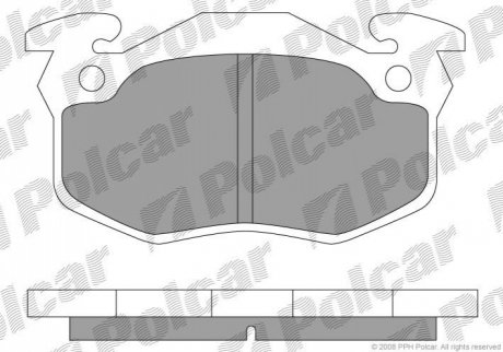 Гальмівні колодки Polcar S70-0111