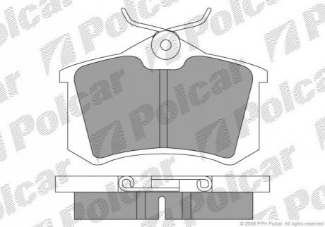 Гальмівні колодки Polcar S70-1001 (фото 1)