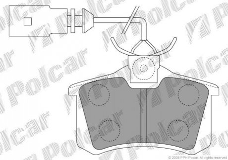 Тормозные колодки Polcar S70-1057 (фото 1)