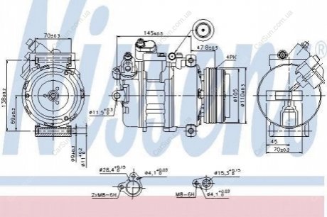 Сцепление компрессора кондиционера Polcar SKK028 (фото 1)