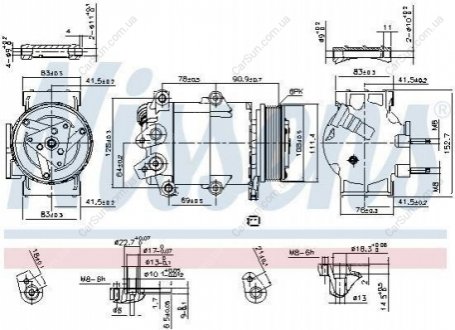 Диск сцепления компрессора кондиционера Polcar TKK068 (фото 1)