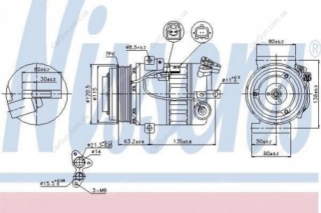 Клапан компрессора кондиционера Polcar ZKK069A
