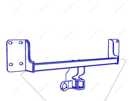 BMW E70/F15/X5 2006-2018 Фаркоп під вставку ПолігонАвто TB008020