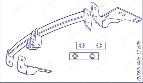 CITROEN Berlingo III L2 2018- Фаркоп під вставку ПолігонАвто TC008154