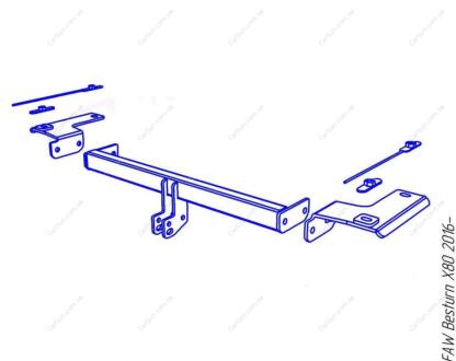 FAW Besturn X80 2016- Фаркоп під вставку ПолігонАвто TF008292