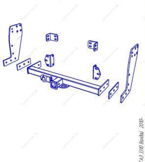 ГАЗ 3310 Валдай 2010- Фаркоп під вставку ПолігонАвто TГ0010556