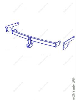 MAZDA 6 (седан) 2012-2019- Фаркоп під вставку ПолігонАвто TM009136