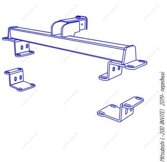 MITSUBISHI L200 INVITE базова комплектація 2019- Фаркоп передній ПолігонАвто TM009312