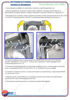 NISSAN Maxima А 33 2000- Фаркоп під вставку ПолігонАвто TN009413