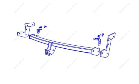 PEUGEOT 2008 2013-2019 Фаркоп під вставку ПолігонАвто TP009583