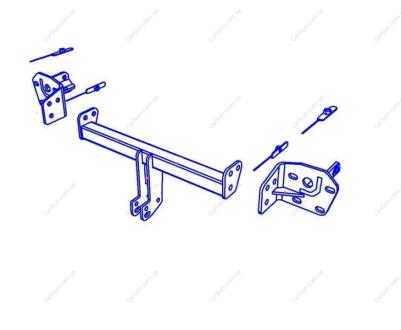 SUBARU Outback 1998-2003 Фаркоп під вставку ПолігонАвто TS0010032