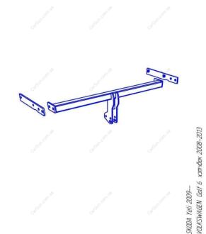 VOLKSWAGEN Golf 6 (хетчбек) 2008-2013 Фаркоп ПолігонАвто TV0010364