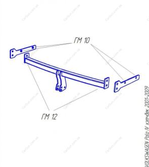 VOLKSWAGEN Polo IV (хетчбек) 2001-2009 Фаркоп ПолігонАвто TV0010434