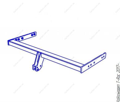 VOLKSWAGEN Tiguan 2008-2015 Фаркоп під вставку ПолігонАвто TV0010458