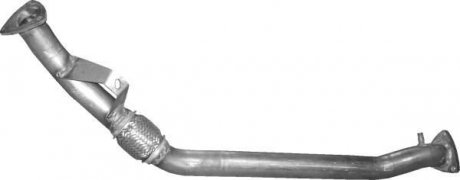 Глушитель, алюм. сталь, передн.часть Audi A4 2.0 FSI 07/02-12/04 (01.127) POLMOSTROW 01127 (фото 1)