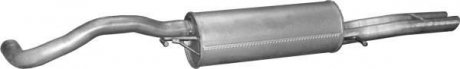 Глушник (задня частина) алюмінієва сталь Audi A4 1.8T (95-01) Pol POLMOSTROW 01.20 (фото 1)