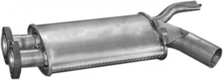 Глушитель алюм. сталь, средн. часть BMW 520i 2.0i -24V 90-96 POLMOSTROW 03.65 (фото 1)