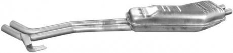 Глушитель (задняя часть) алюминизированная сталь BMW 525i (90-96) POLMOSTROW 03.80 (фото 1)