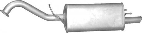 Глушитель алюм. сталь, задн. часть Chevrolet Tacuma 1.6i-16V 02-05, 1,8i-16V 00-04, 2.0i-16V 00 POLMOSTROW 05.35 (фото 1)