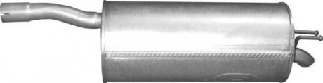 Глушитель, алюм. сталь, задн. часть Fiat Doblo 1.4i 05-09 (07.453) POLMOSTROW 07453 (фото 1)