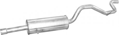 Глушитель (задняя часть) алюминизированная сталь Ford Transit 80-150 2.5D (96-) POLMOSTROW 08.382 (фото 1)