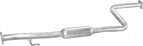 Резонатор (средняя часть) алюминизированная сталь Honda Accord (90-98) 2.0i, 2.3i POLMOSTROW 09.23 (фото 1)