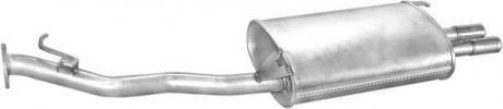 Глушитель (задняя часть) алюминизированная сталь Honda Accord (90-98)/Rover 620 2.0, 2.2 (93-) POLMOSTROW 09.25